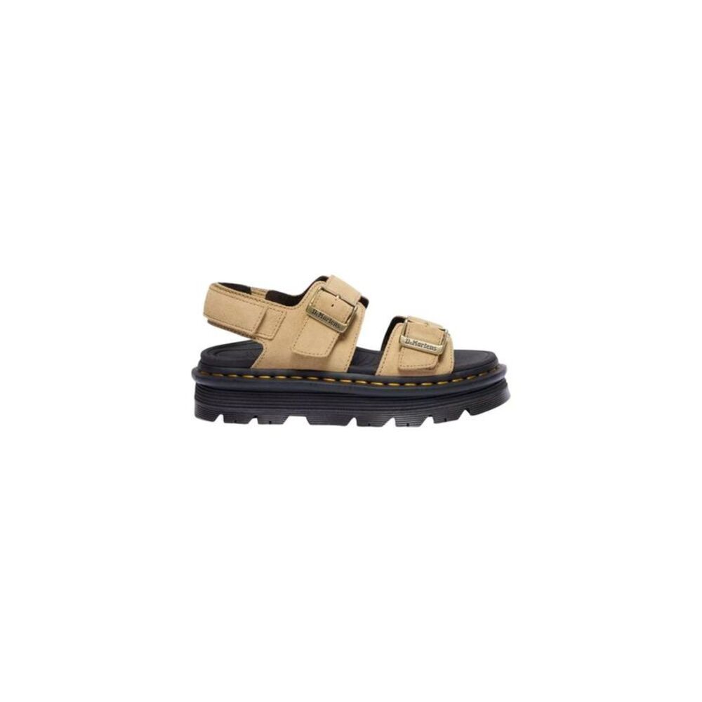 Dr. Martens Beige Leather Platform Women's Sandals